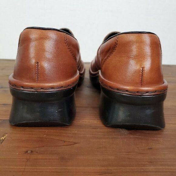 Rieker Womens Shoes Size 8 Brown Wide Fit Slip On Casual Leather Round Toe - Picture 10 of 11